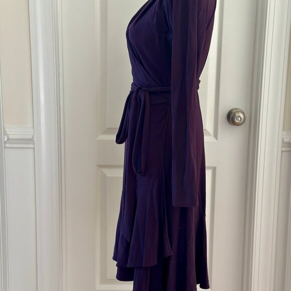 Moda International Long-Sleeve Wrap Dress - Picture 5 of 8